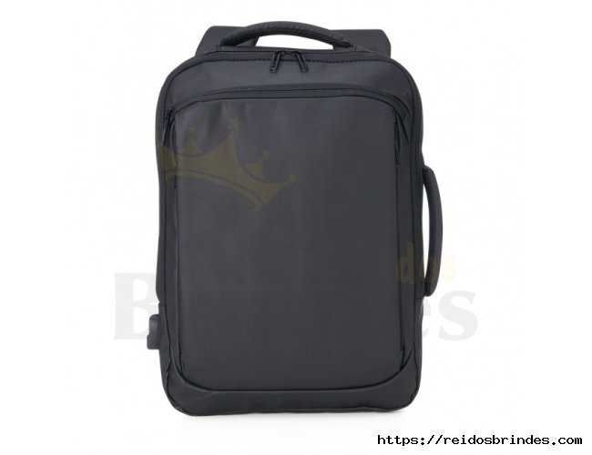 Mochila Couro Sinttico USB 17 Litros