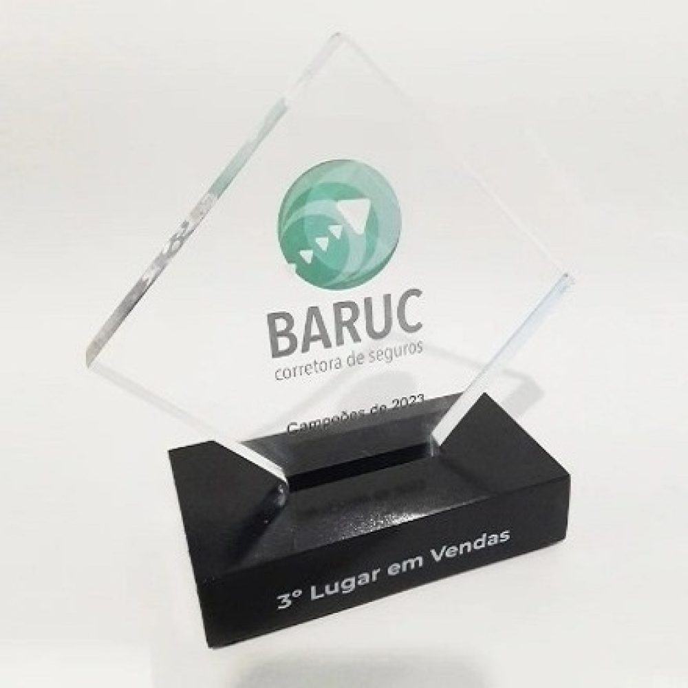 Troféu acrílico